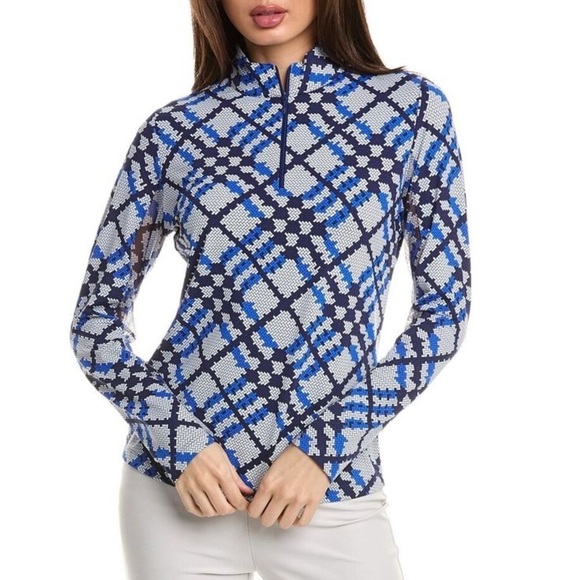 NWT IBKUL Long Sleeve Mock Neck Top Small - Picture 1 of 15